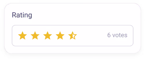Rating widget