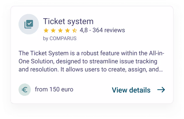 Product card widget