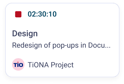 Timelog widget